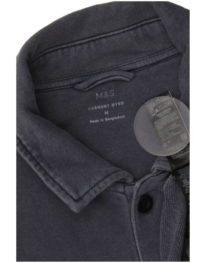 Marks & Spencer Dameskjorte UK 14 Medium Blue Cotton