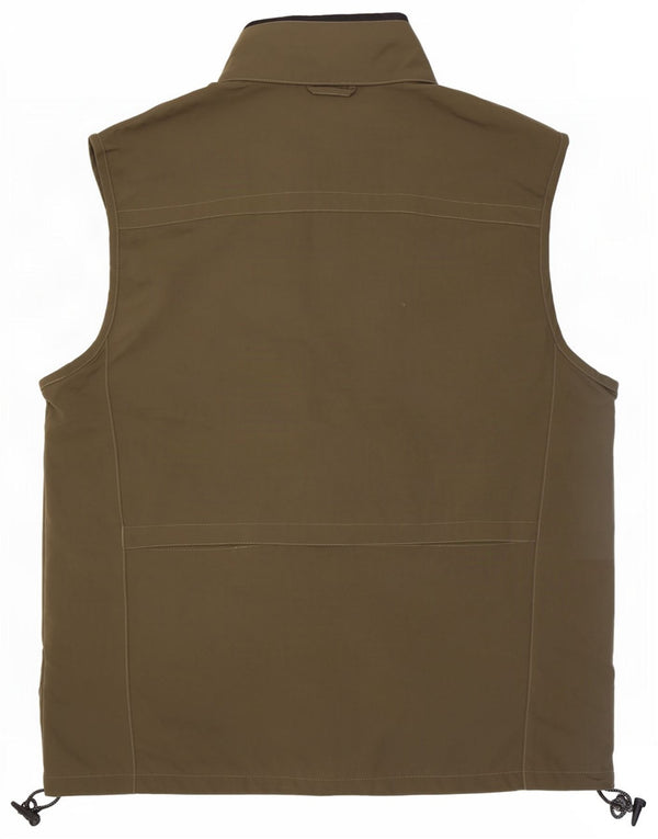 Columbia Mens Utility Gilet UK 38 Medium Khaki Nylon
