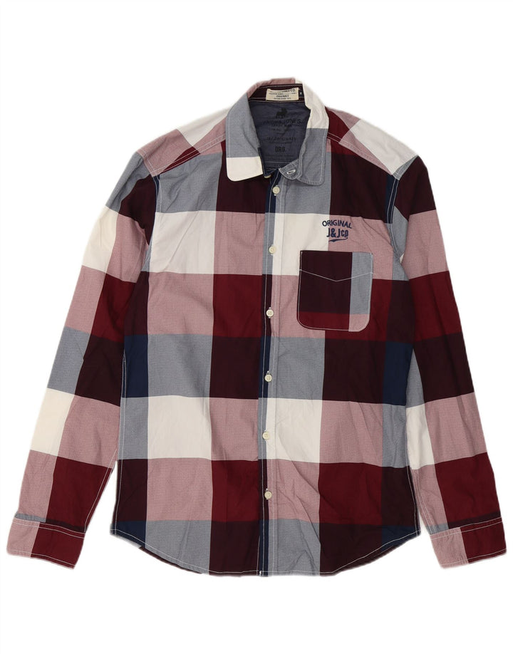 Jack & Jones Herreskjorte Medium Burgundy Gingham Cotton