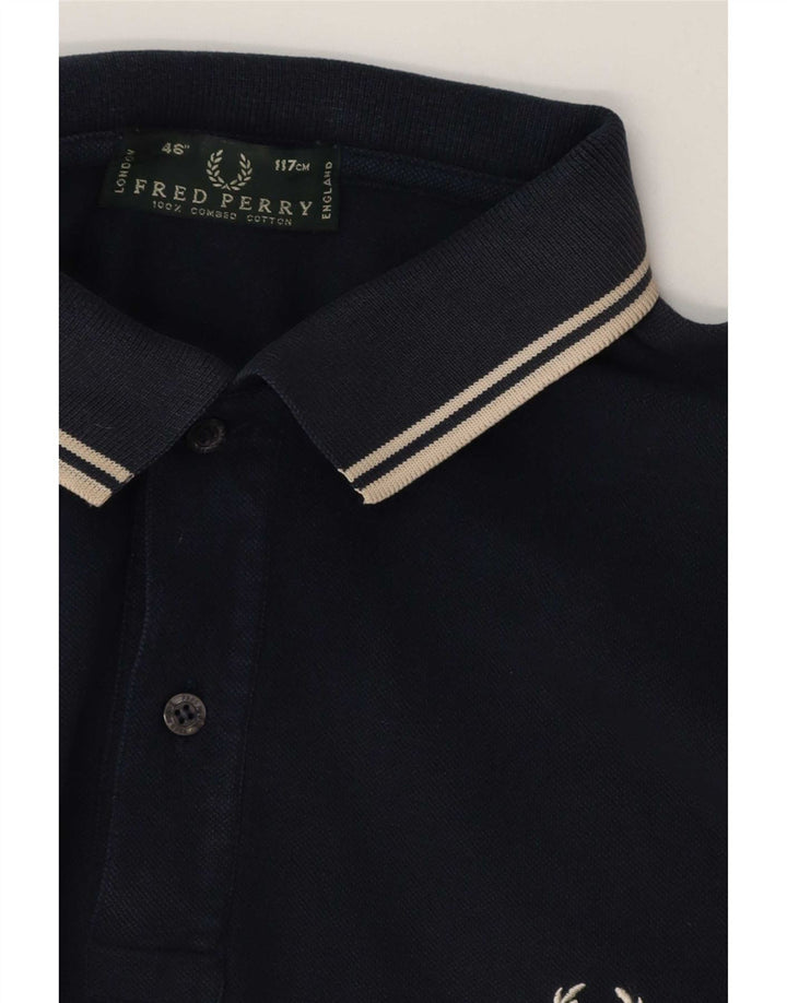 Fred Perry Herre poloshirt Stor marineblå stribet bomuld