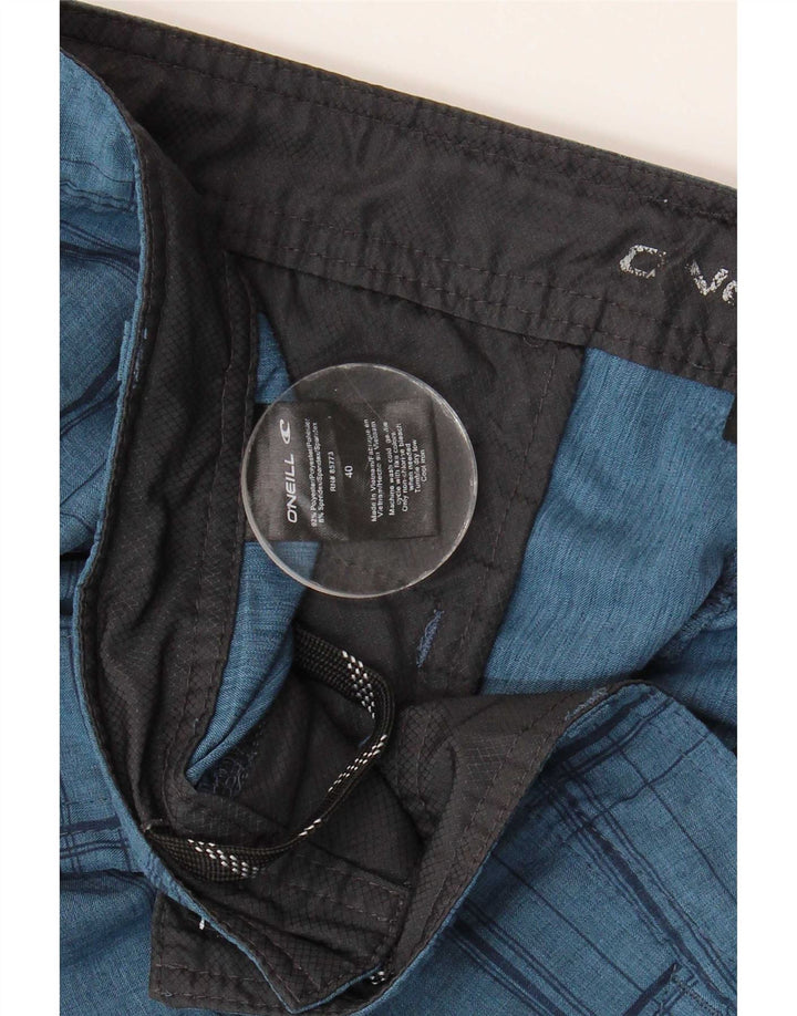 O'Neill Chino Shorts til mænd W40 XL blå ternet polyester