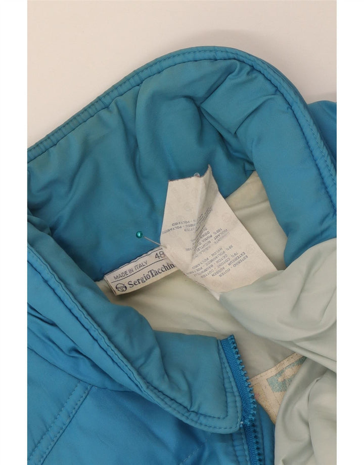 Sergio Tacchini Herre Polstret Gilet IT 48 Medium Blue Cotton