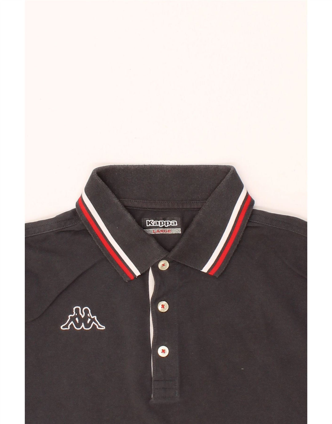 KAPPA Mens Polo Shirt Large Grey Vintage Kappa and Second-Hand Kappa from Messina Hembry 