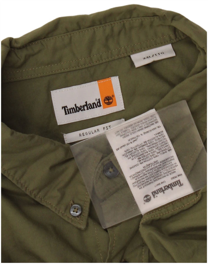 Timberland Herre Regular Fit skjorte 2XL Khaki Bomuld