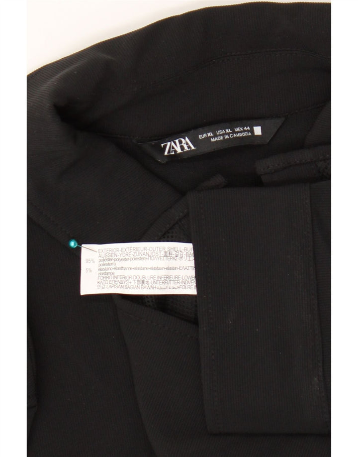 Zara Herre Overshirt Skjorte XL Sort Polyester