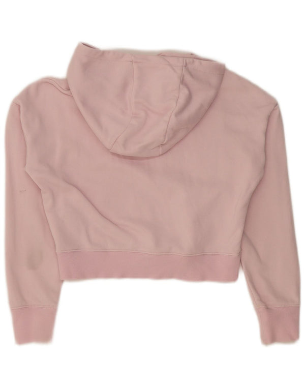 Nike Girls Graphic Crop hættetrøje 12-13 år Stor Pink Bomuld
