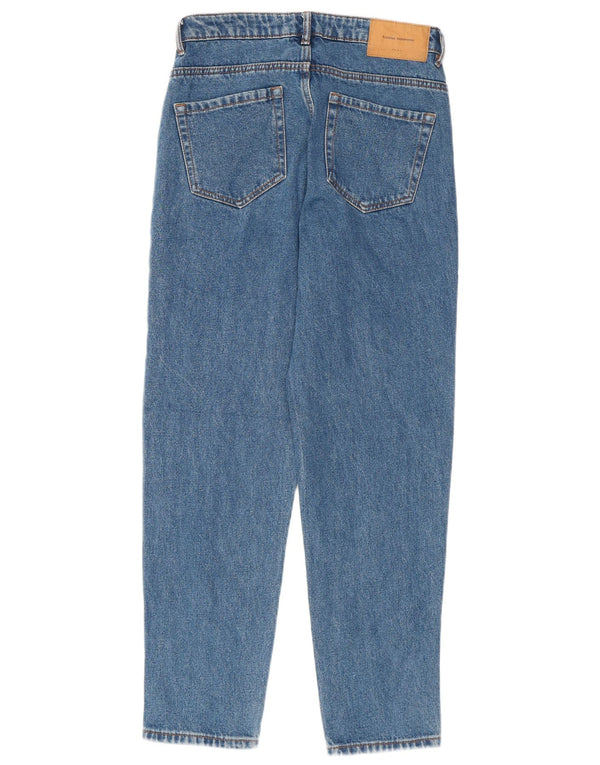 Zara Dame Trafaluc Tapered Jeans EU 36 XS W26 L27 Blå