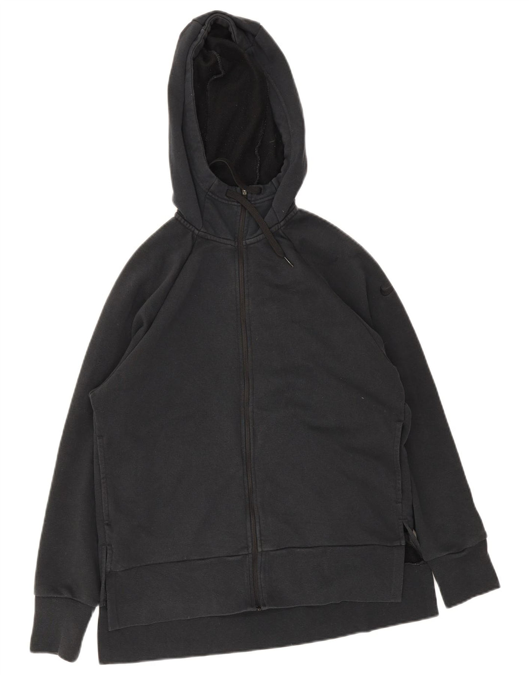 Nike Herre Dri Fit Hættetrøje med lynlås, lille sort polyester