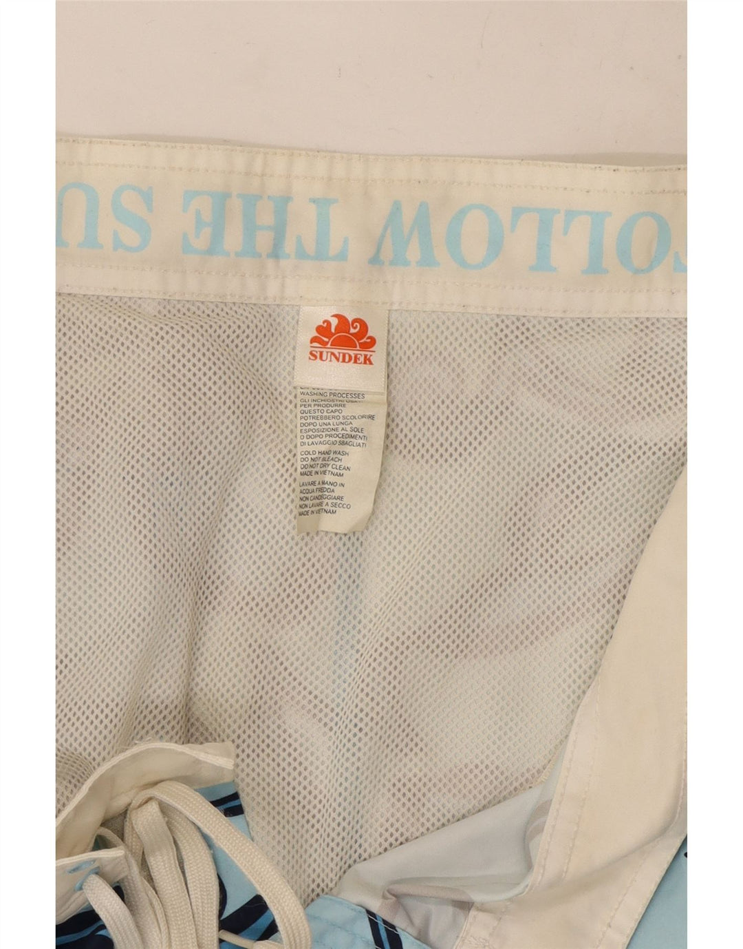 Sundek Herre badeshorts Medium Blue Floral Polyester