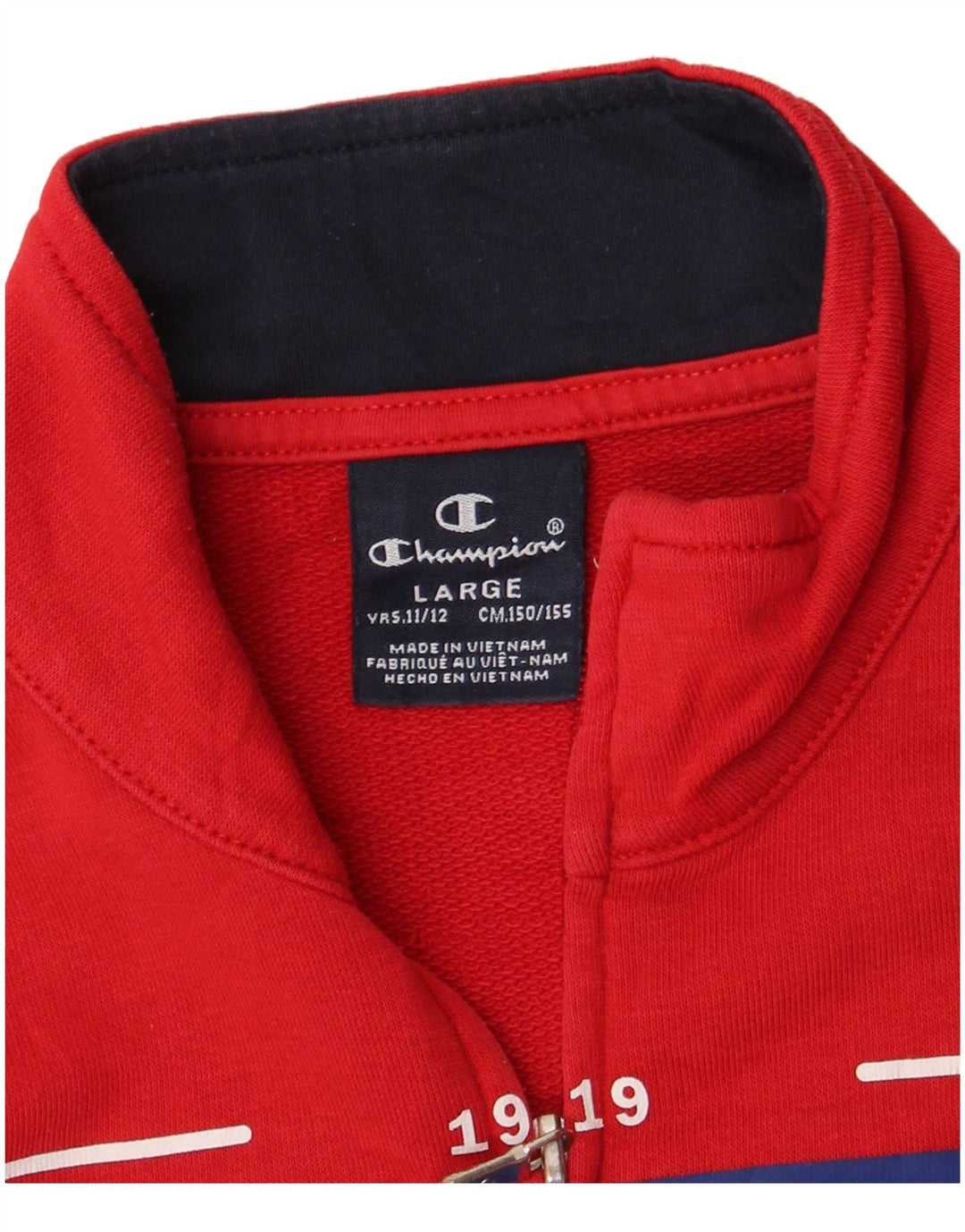Champion Drenge Grafisk Sweatshirt Jumper 11-12 år Stor Rød