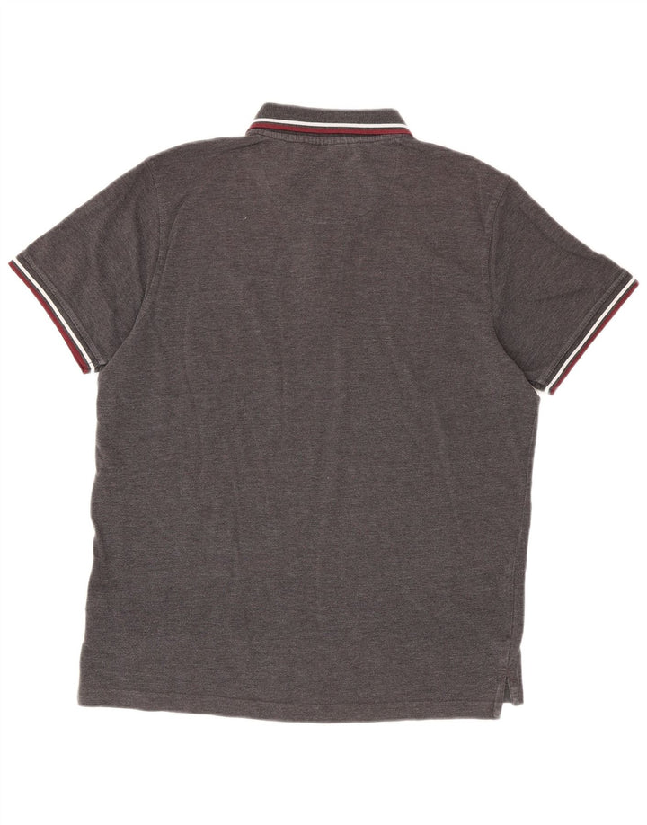 Pierre Cardin Herre Regular Fit Polo Shirt Stor Grå Bomuld