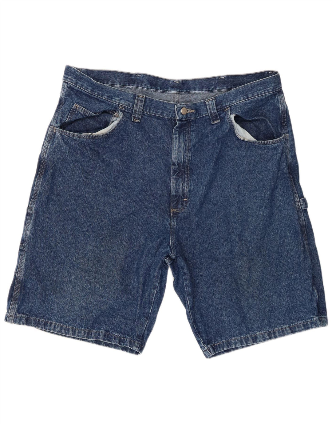 Wrangler Herre Cargo Denim Shorts W38 XL Blå Bomuld