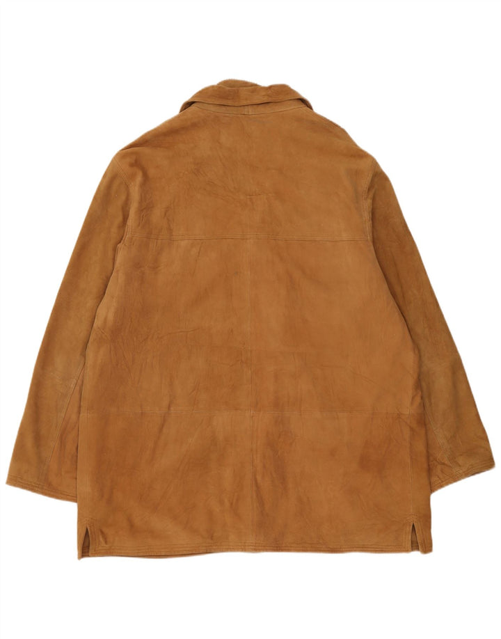 Conbipel Heron Free Heron Suede Overcoat IT 58 2XL Beige Læder