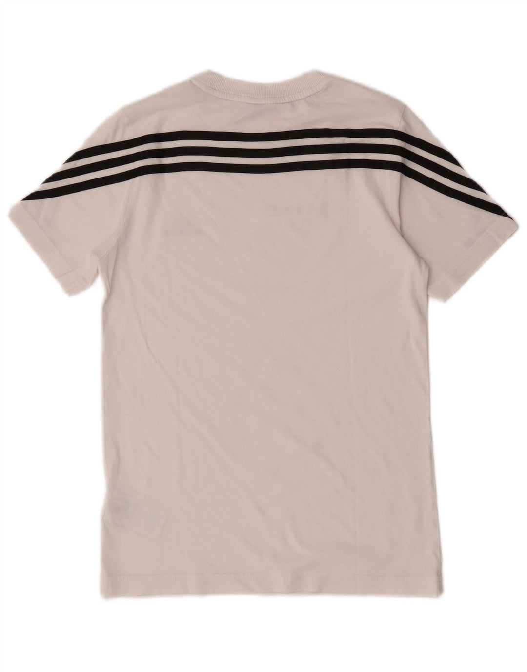 Adidas Boys T-Shirt Top 11-12 år Hvid Bomuld