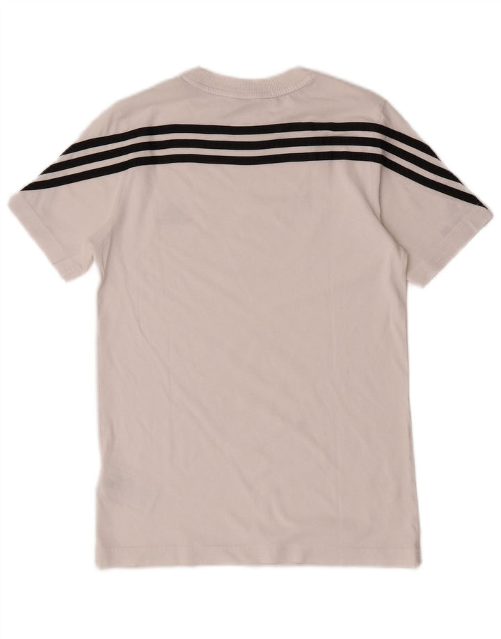 Adidas Boys T-Shirt Top 11-12 år Hvid Bomuld