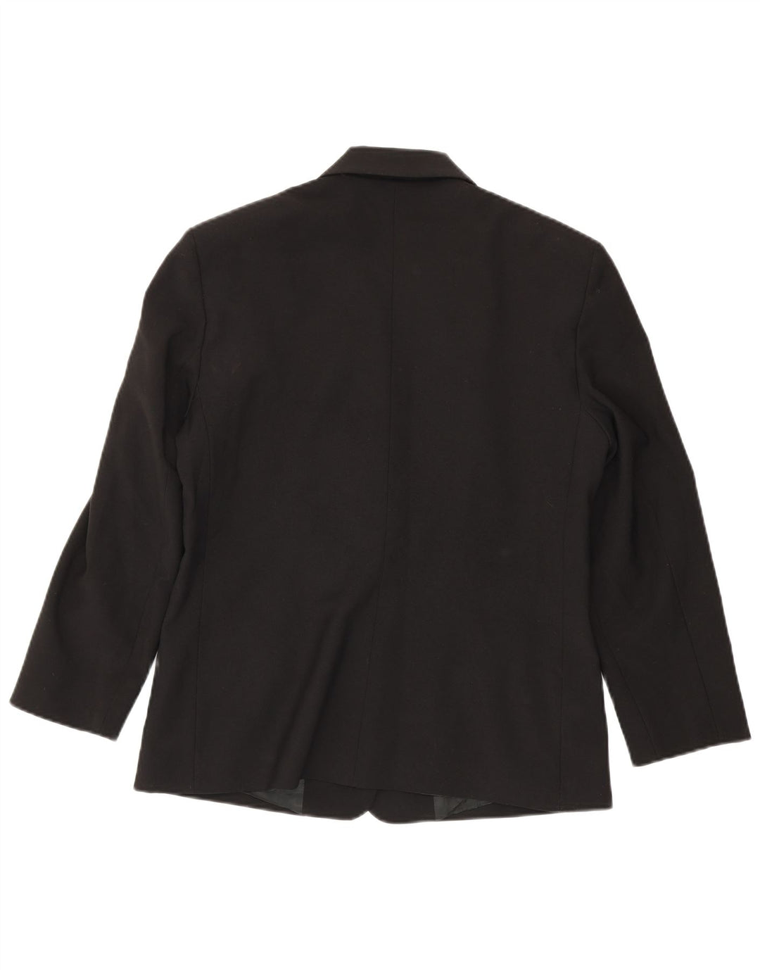 Benetton Dame 3 Button Blazer Jacket IT 46 Stor Sort Polyester