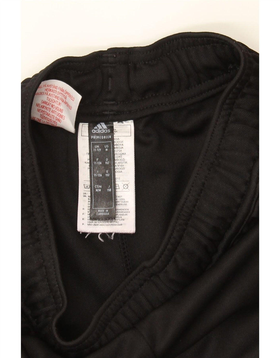 ADIDAS Boys Tracksuit Trousers 11-12 Years Black Polyester Vintage Adidas and Second-Hand Adidas from Messina Hembry 
