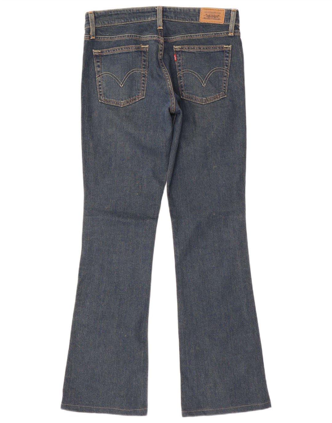 Levi's Dame 518 Super Low Bootcut Jeans US 7 Medium W30 L32 Blå Bomuld