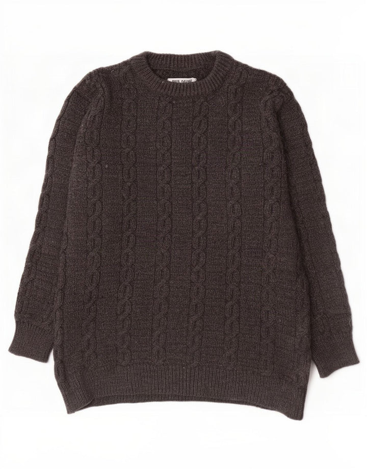 Dunnes Stores Herre Boat Neck Jumper Sweater Stor Grå Uld
