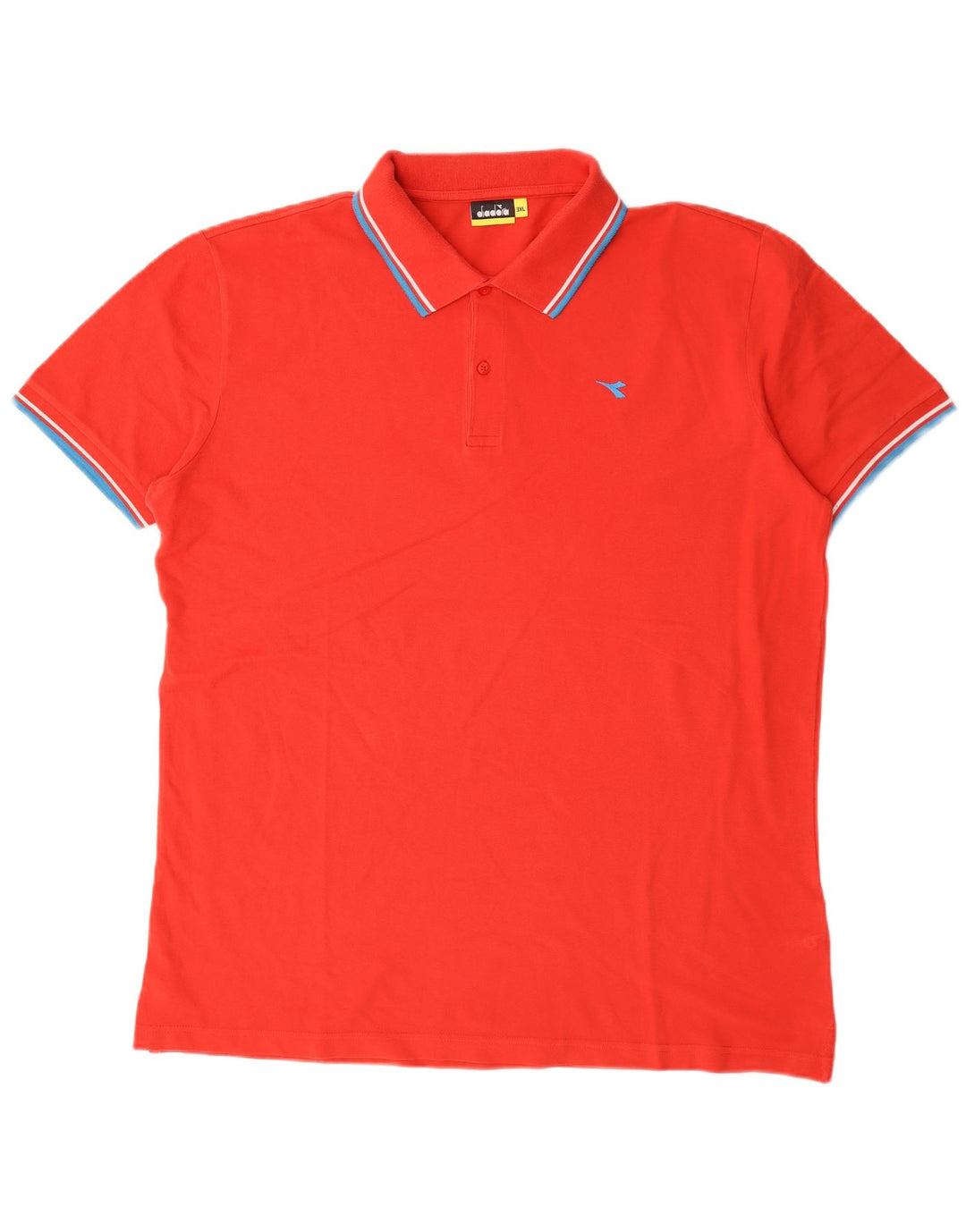 Diadora herre poloshirt 3XL rød bomuld