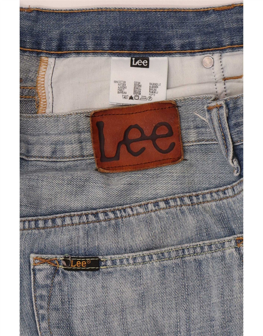 Lee Herre Ripley Straight Jeans W32 L29 Blå Bomuld