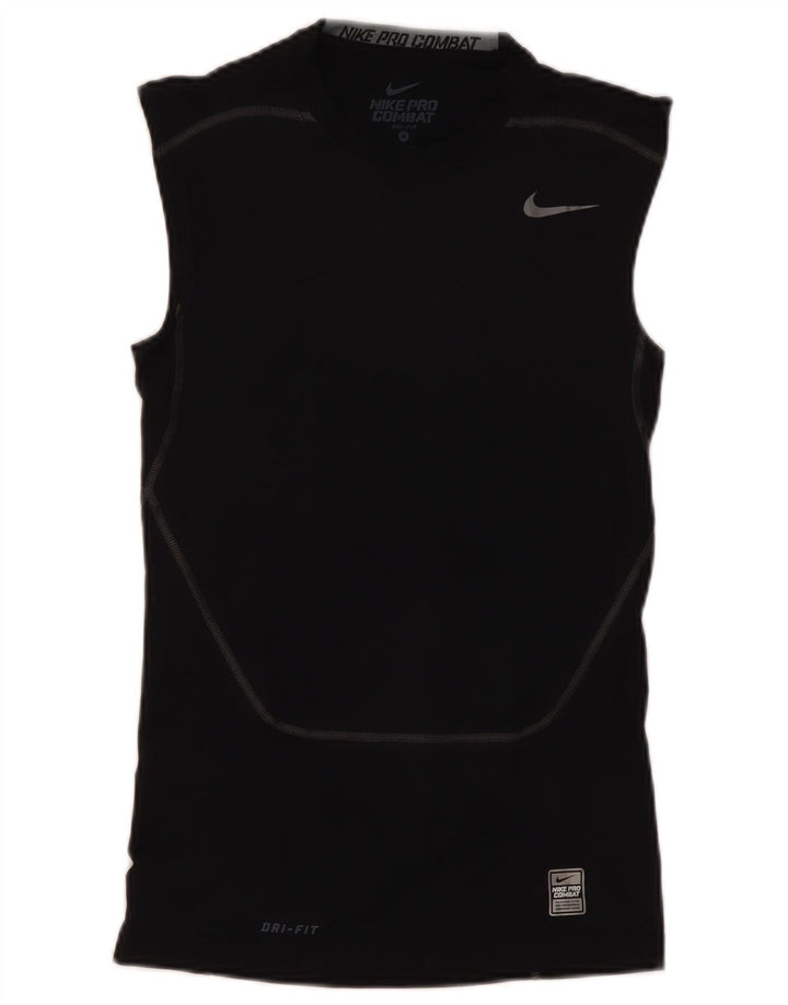 Nike Herre Pro Combat Vest Top Medium Sort Polyester