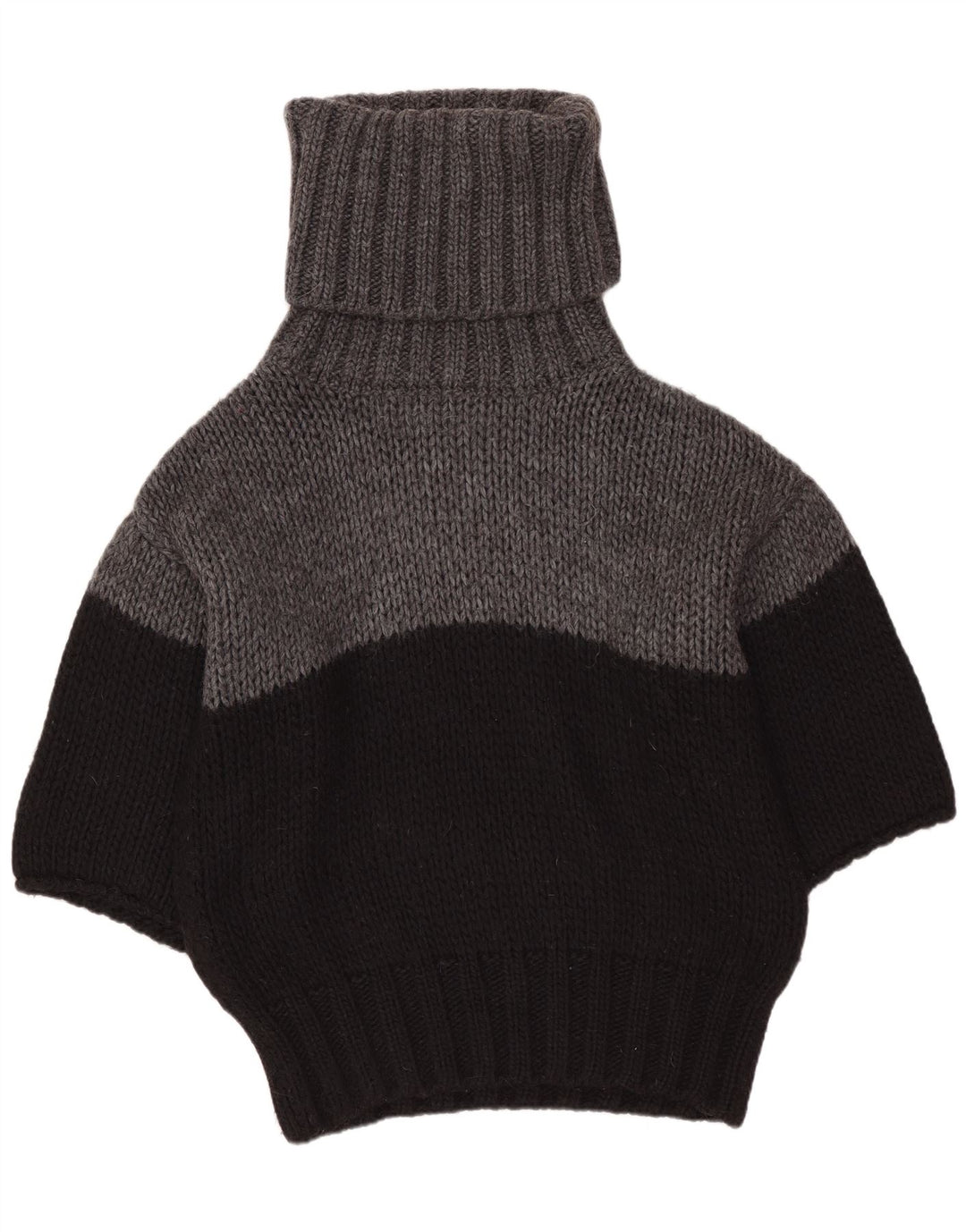 Benetton Womens Batwing rullehals sweater UK 10 Small Black