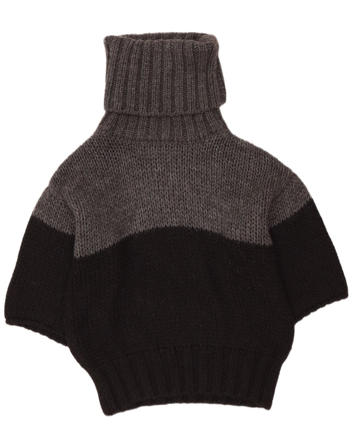 Benetton Womens Batwing rullehals sweater UK 10 Small Black