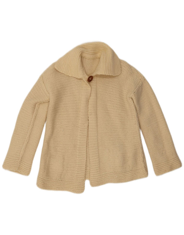 Vintage dame cardigan sweater UK 14 Medium Beige