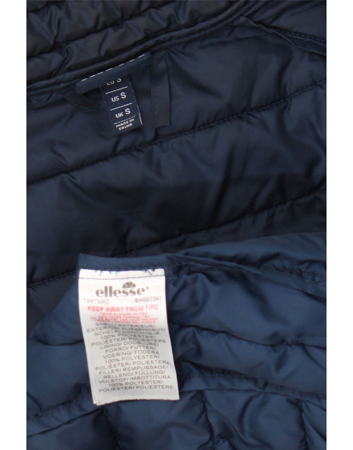 Ellesse Herre polstret jakke UK 36 Small Blue Colourblock Polyester