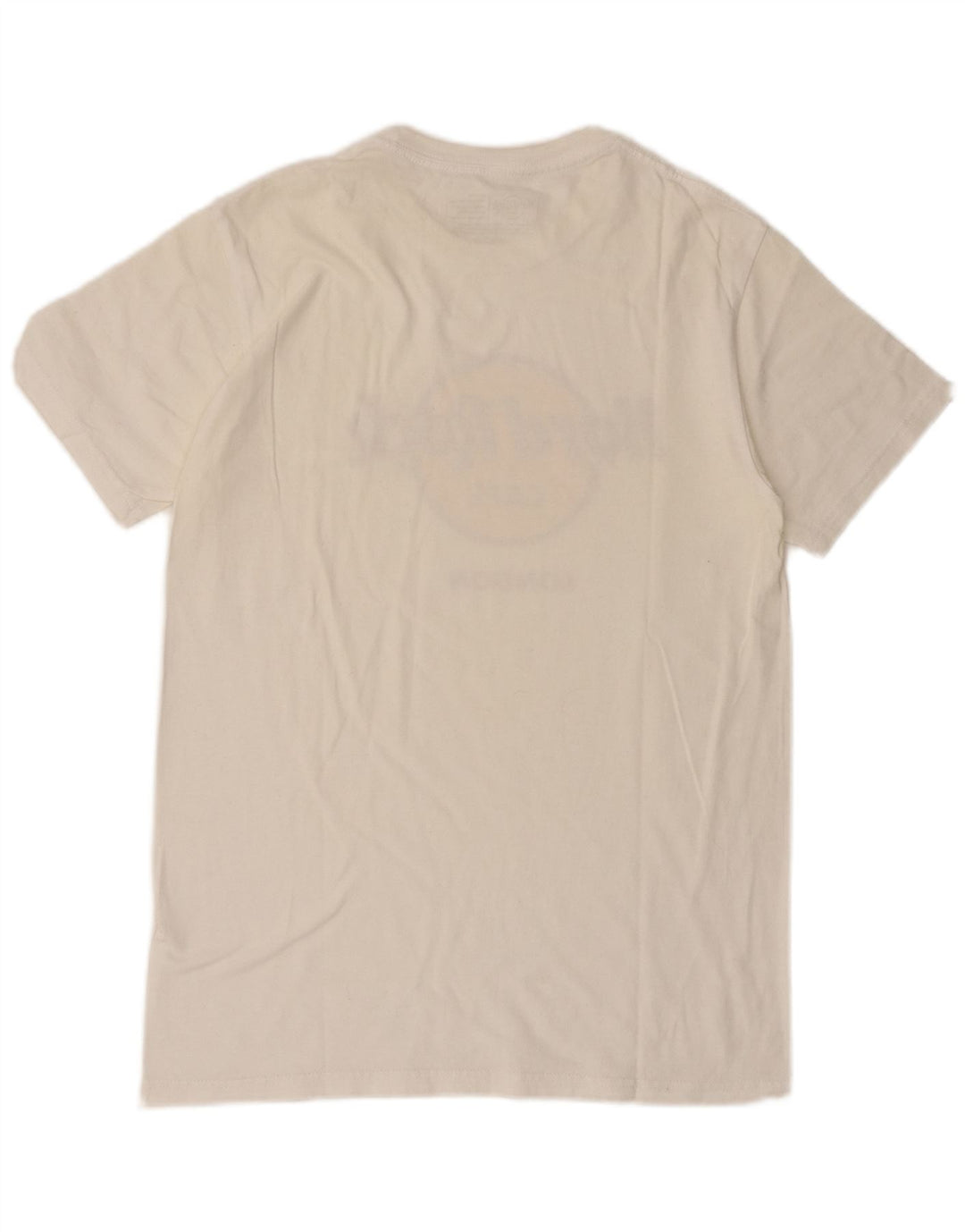 Hard Rock Cafe Herre London Grafisk T-Shirt Top Medium Hvid Bomuld