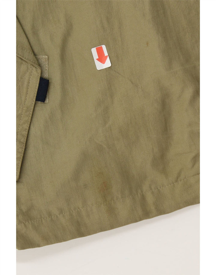 DIADORA Mens Hooded Rain Jacket UK 36 Small Khaki Polyamide Vintage Diadora and Second-Hand Diadora from Messina Hembry 