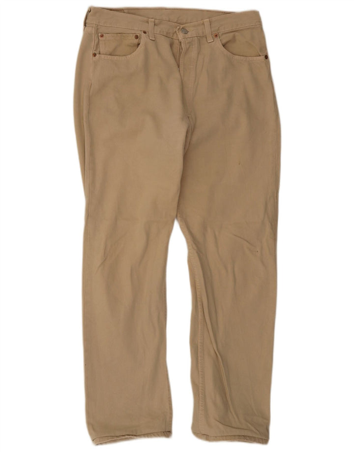 Levi's Herre 501 Straight Jeans W34 L29 Beige