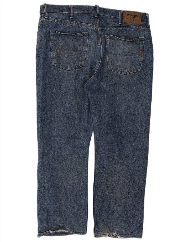 Wrangler Straight Jeans til mænd W38 L26 blå bomuld