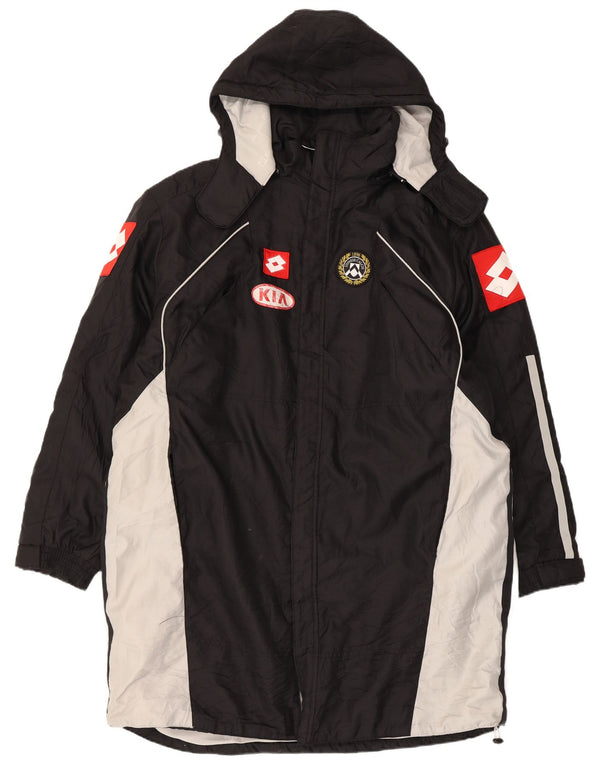 Lotto Herre Grafisk Hooded Raincoat UK 42 XL Sort Colourblock Sports