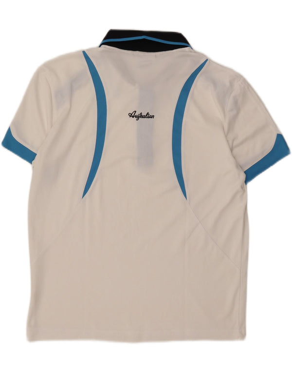AUSTRALIAN L'ALPINA Poloshirt til mænd IT 50 Medium White Colourblock