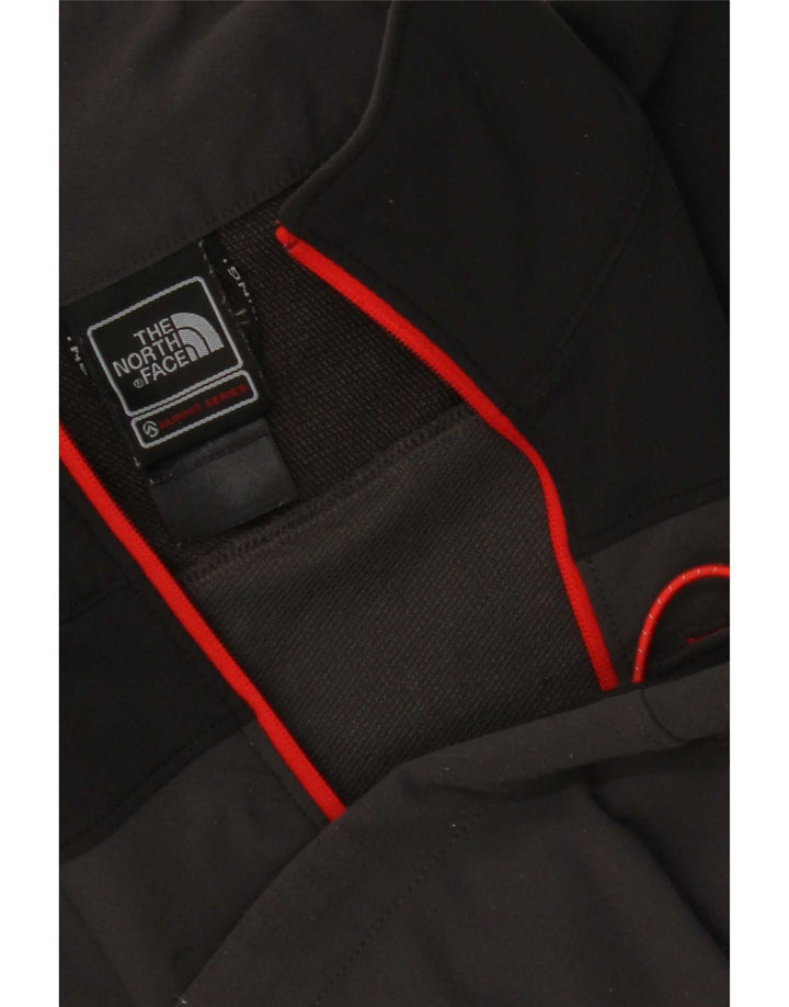 The North Face Herre Zip Neck Pullover Træningsdragt Top Lille grå Colourblock