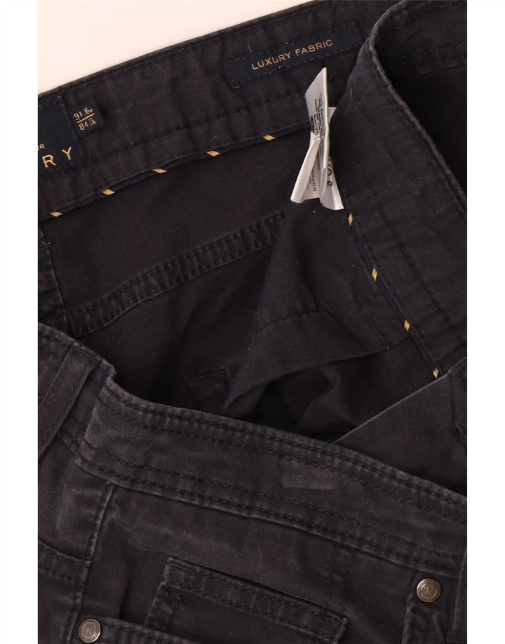 Marks & Spencer Herre Blue Harbor Straight Casual Bukser W36 L33 Navy