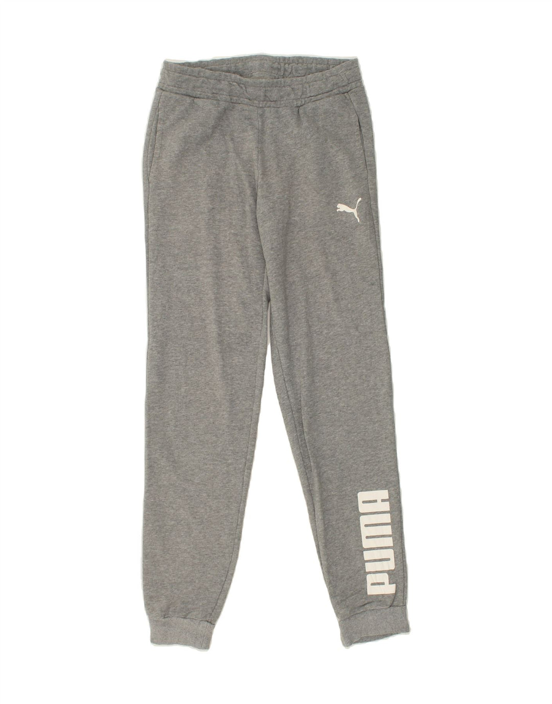 PUMA Mens Graphic Tracksuit Trousers Joggers Small Grey Cotton Vintage Puma and Second-Hand Puma from Messina Hembry 