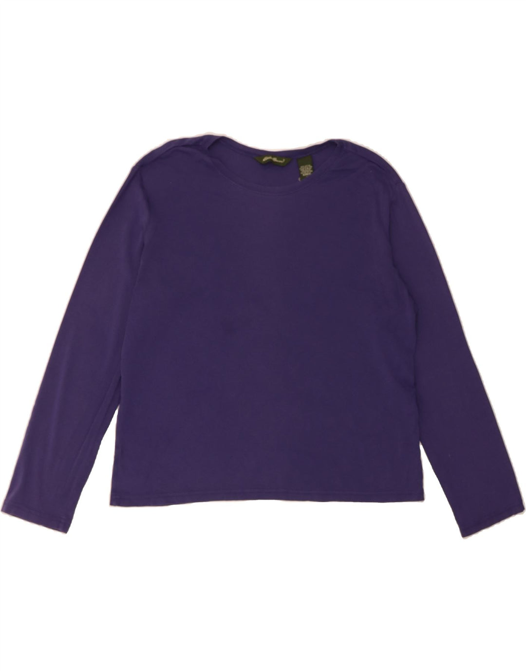 EDDIE BAUER Womens Top Long Sleeve UK 16 Large Purple Cotton Vintage Eddie Bauer and Second-Hand Eddie Bauer from Messina Hembry 