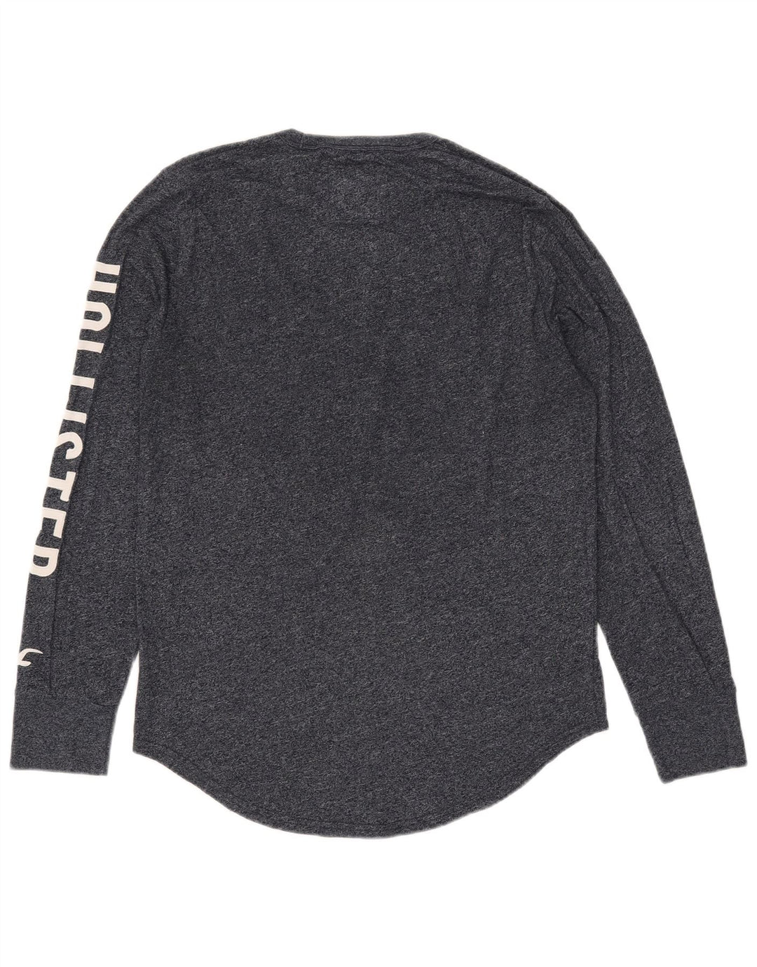 Hollister Herre Grafisk Top Langærmet Medium Marineblå Flecked Bomuld