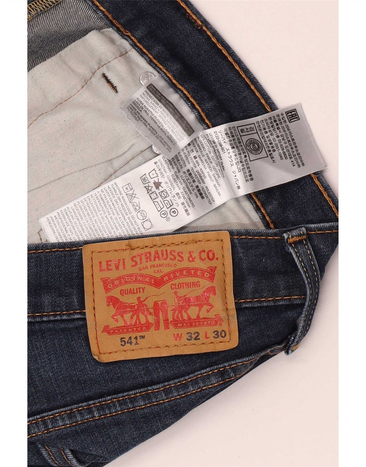 Levi's Herre 541 tilspidsede jeans W32 L30 blå bomuld