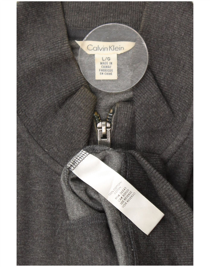 CALVIN KLEIN Herre træningsdragt Topjakke Stor Grå Bomuld