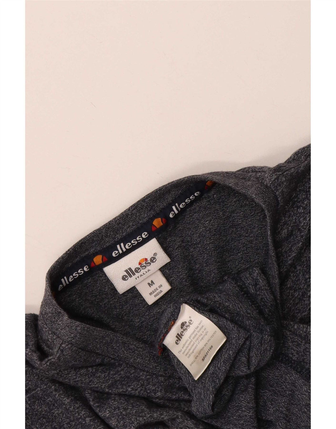 Ellesse Herre Grafisk T-Shirt Top Medium Grey Flecked Bomuld