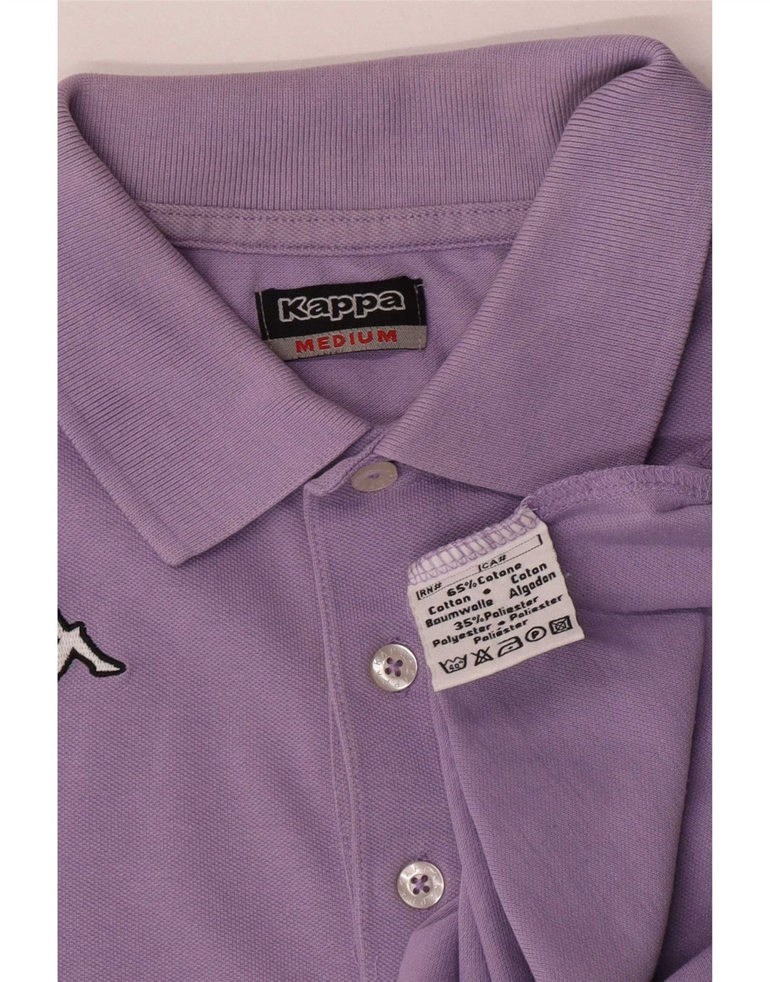 Kappa herre poloshirt Medium lilla bomuld