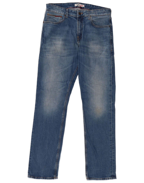 Tommy Hilfiger Herre Ryan Regular Straight Jeans W32 L32 Blå Bomuld