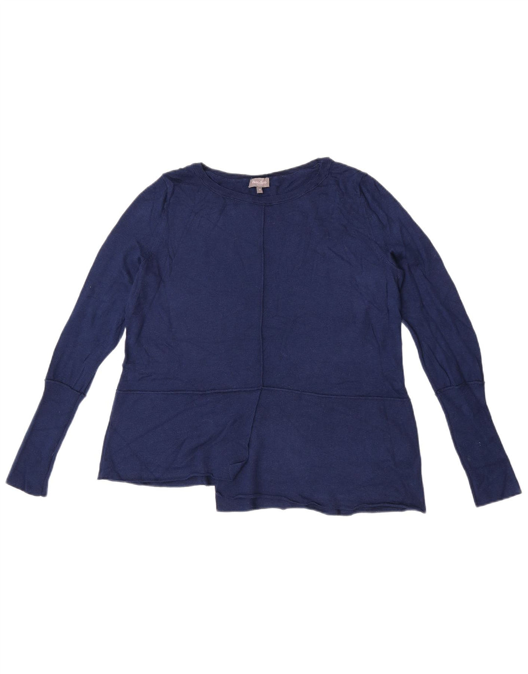 Phase Eight Dame Oversized Boat Neck Jumper Sweater UK 10 Small Navy Blue