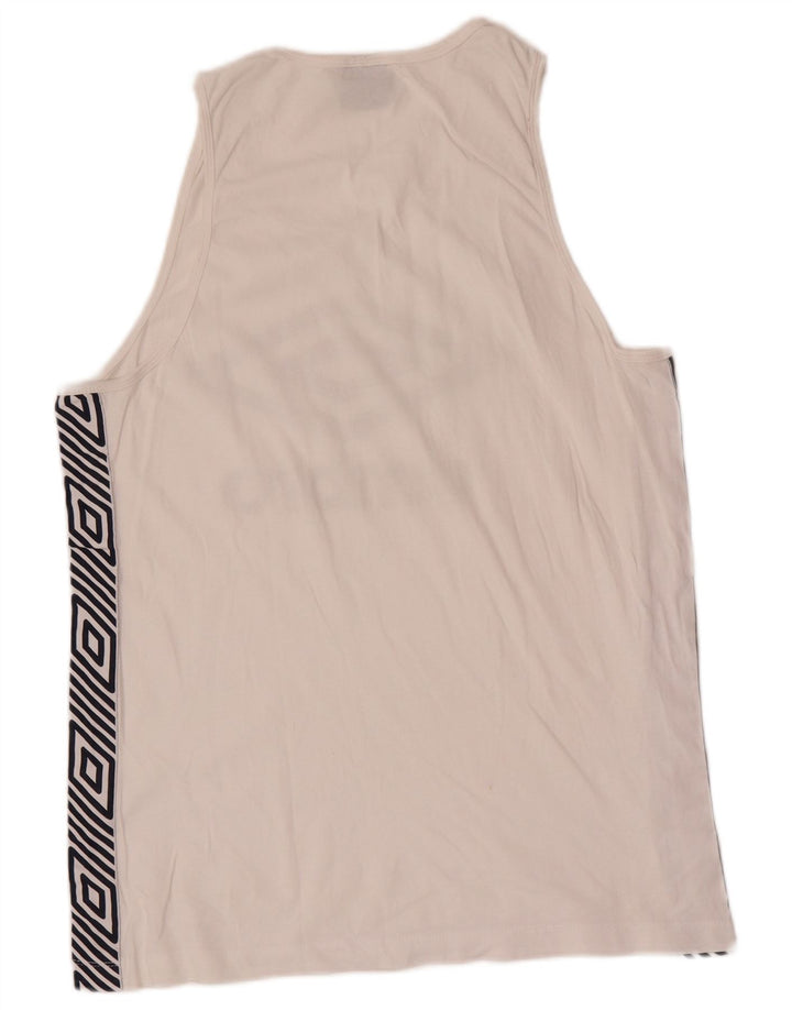 Umbro Herre Grafisk Vest Top Medium Hvid