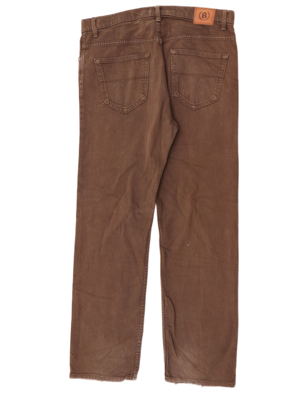 Marks & Spencer Dame Blue Harbor Straight Jeans W36 L31 Brun Bomuld