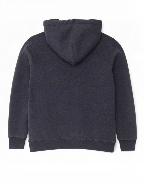 Superdry Womens Sherpa Oversized Zip Hoodie Sweater UK 12 Medium Navy Blue